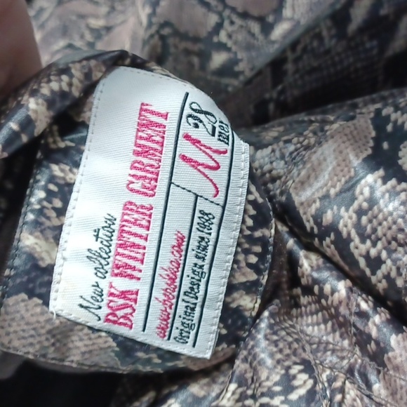 Bershka snake print faux leather bomber jacket - Picture 5 of 6